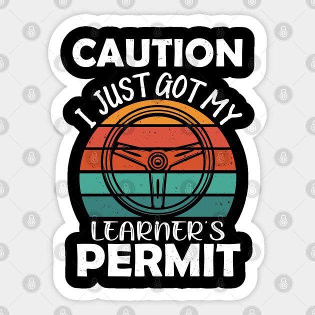 Funny New Driver Quotes Sticker by JB.Collection